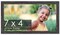 Photo Size Shabby Chic Black Picture Frame - UV Acrylic, Foam Board Backing, Hanging Hardware